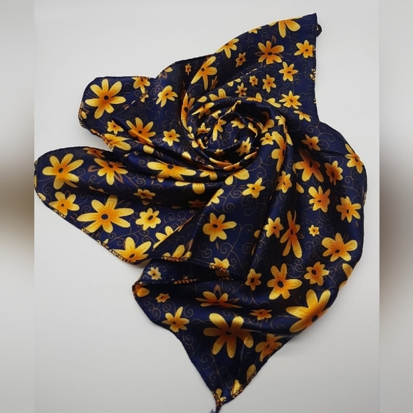 Accessories - Satin Floral Scarf
